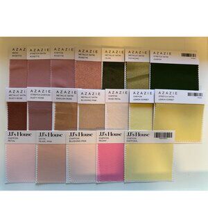 Azazie & JJ's House Bridesmaid Fabric Samples